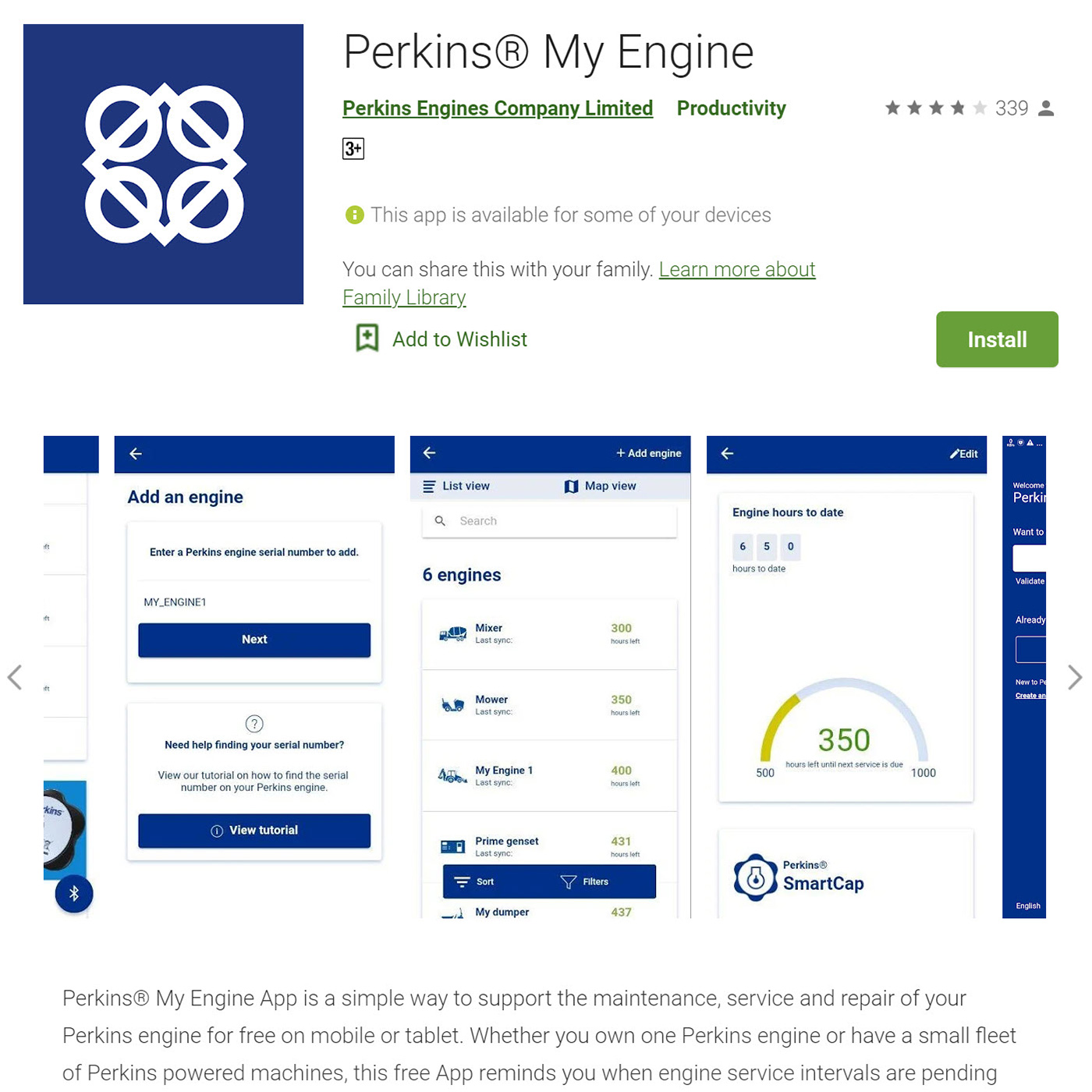 Perkins® My Engine App